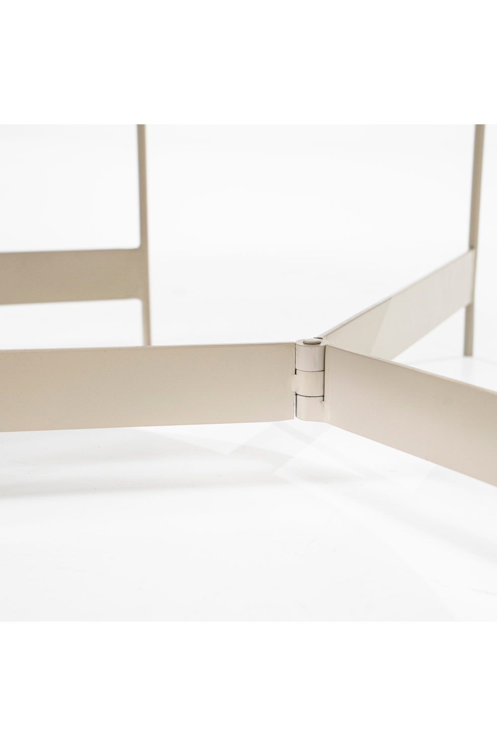 Ensemble de 2 tables basses modernes blanches