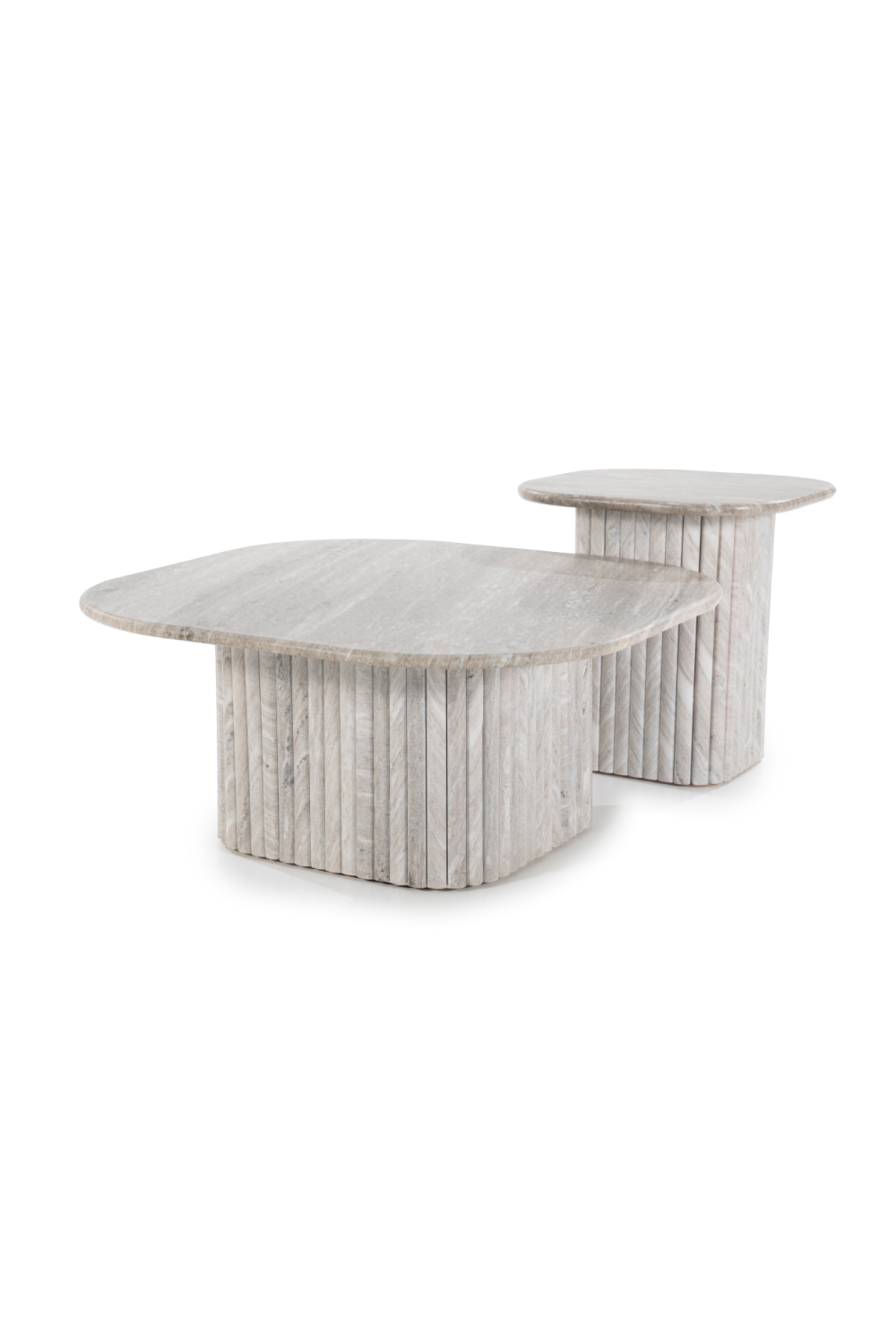 Table basse en marbre gris