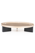Table basse en placage de chêne L