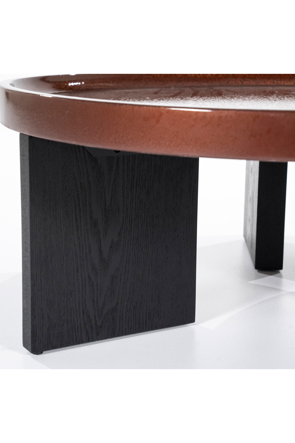 Table basse en placage de chêne S
