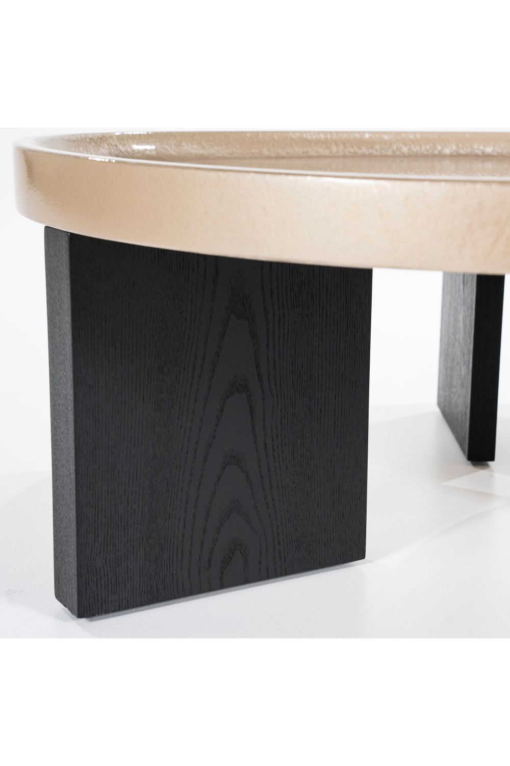 Table basse en placage de chêne S
