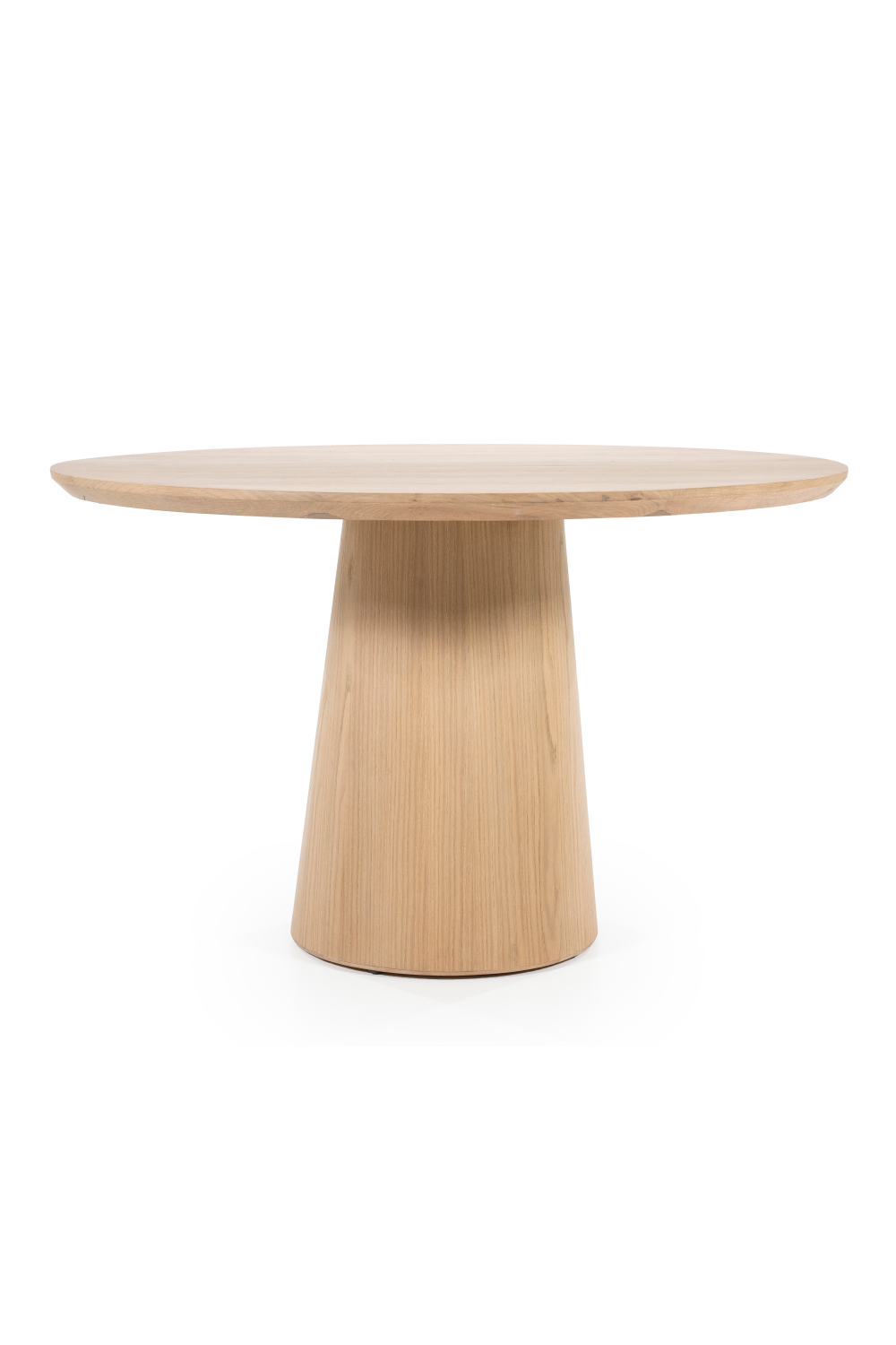 Table de salle à manger à pied central en chêne