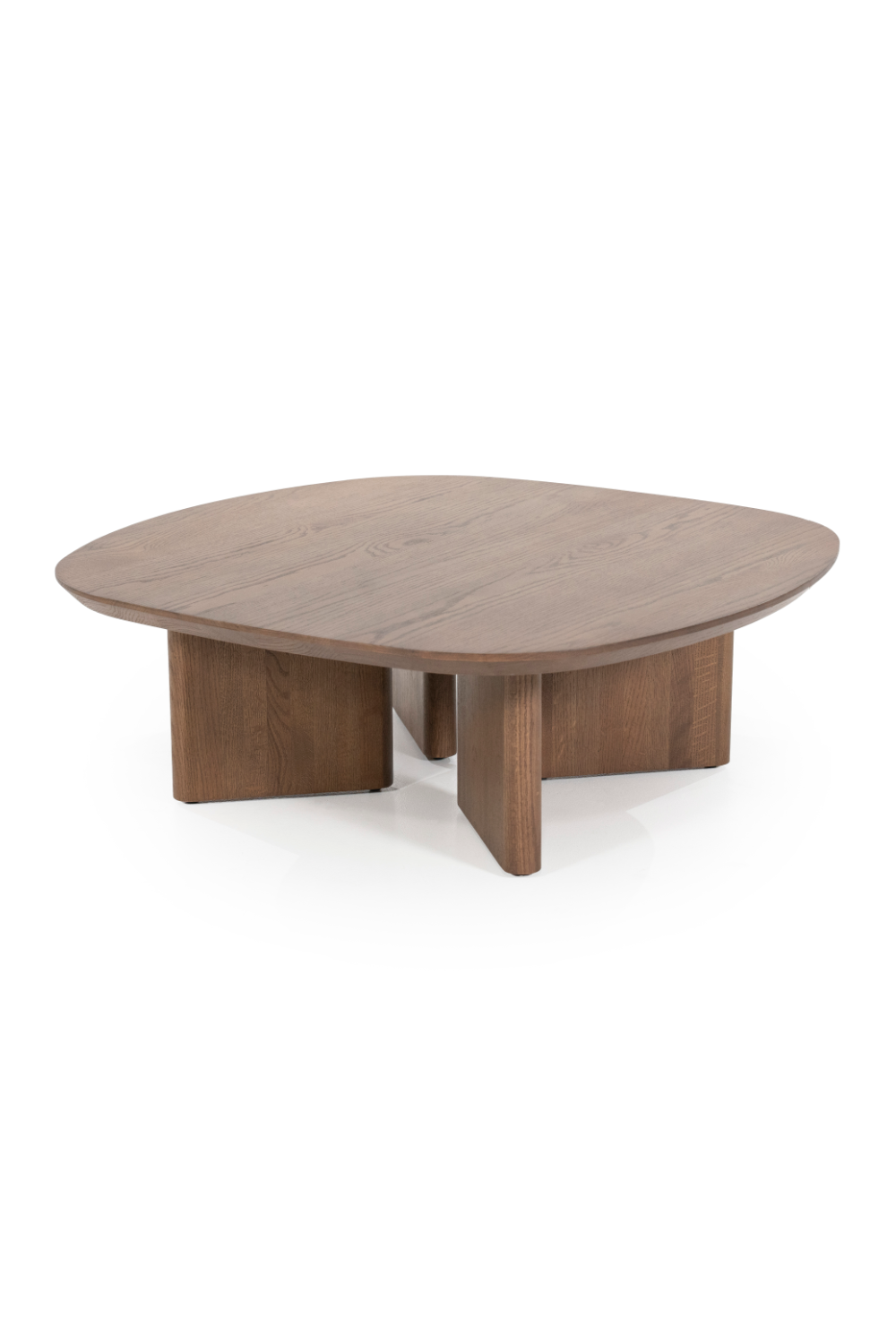 Table basse en chêne verni marron
