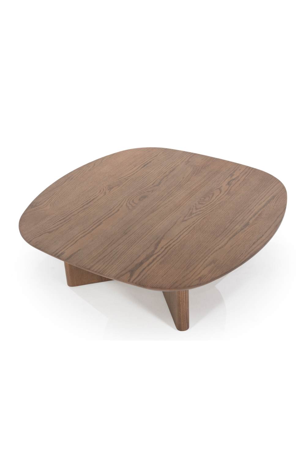 Table basse en chêne verni marron