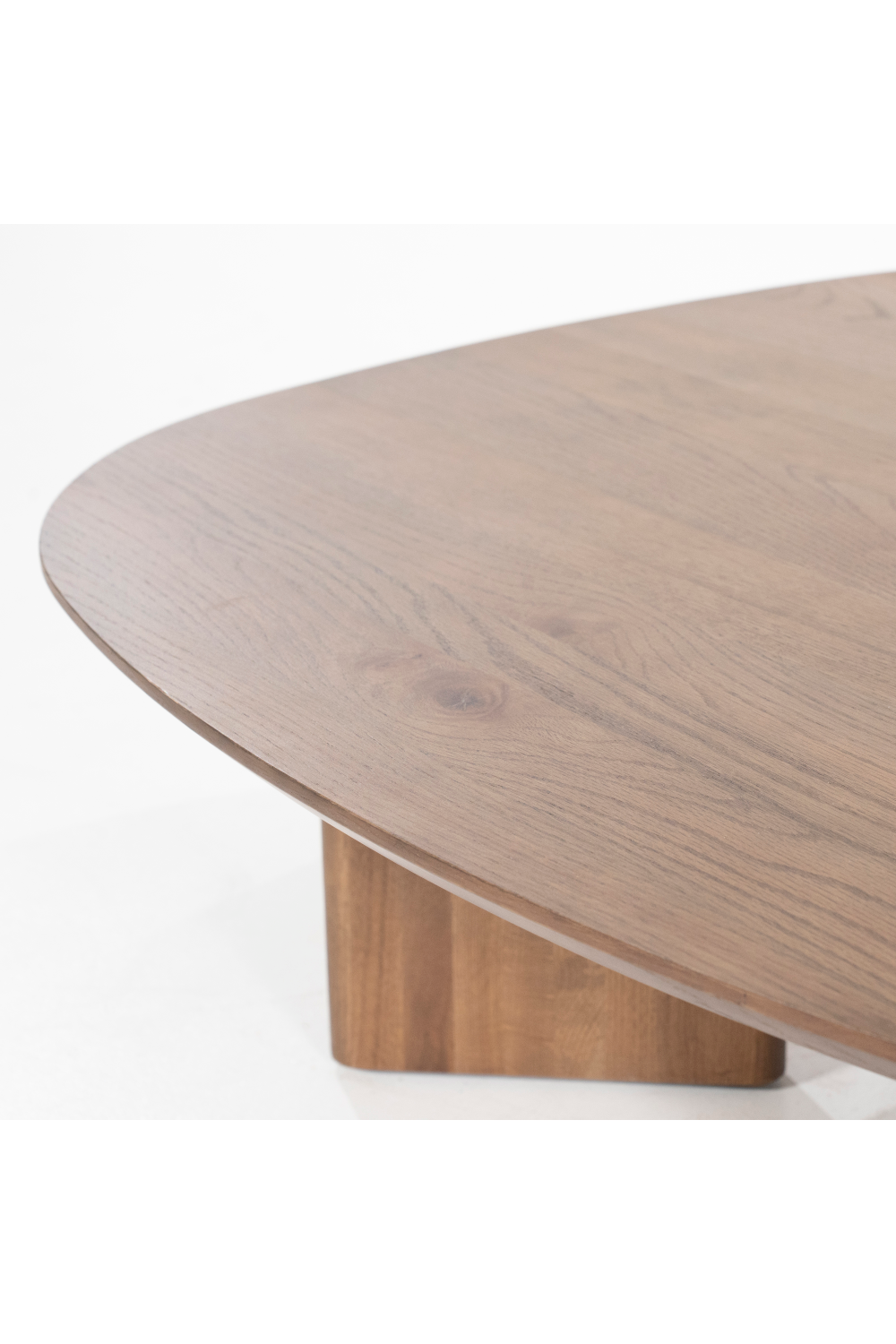 Table basse en chêne verni marron