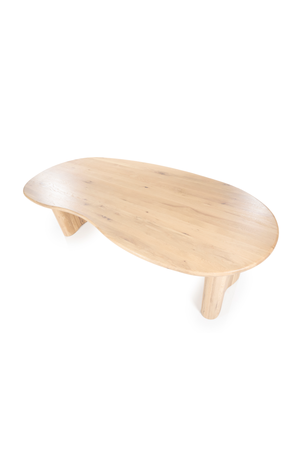 Table à manger biologique en chêne verni naturel