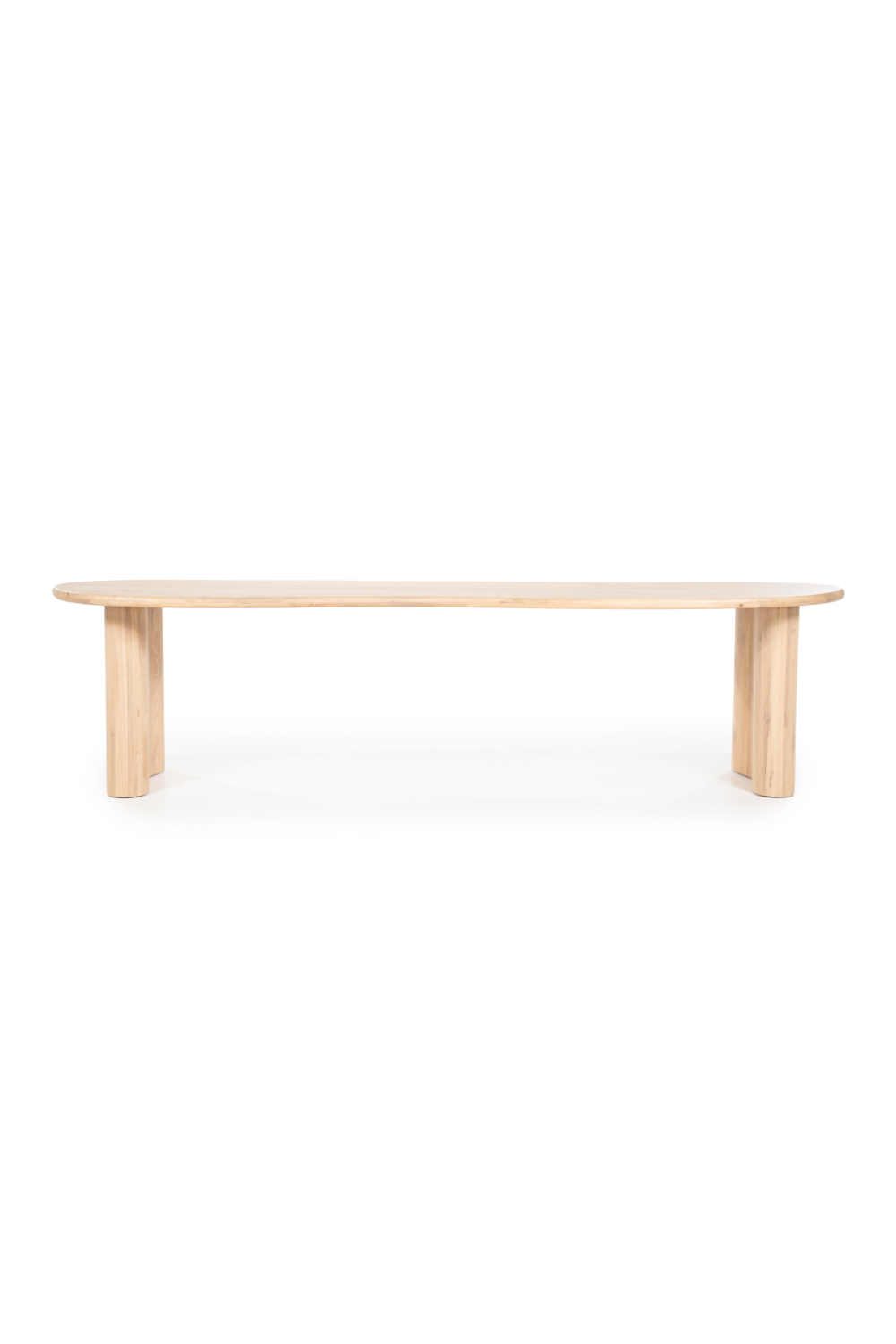 Table à manger biologique en chêne verni naturel