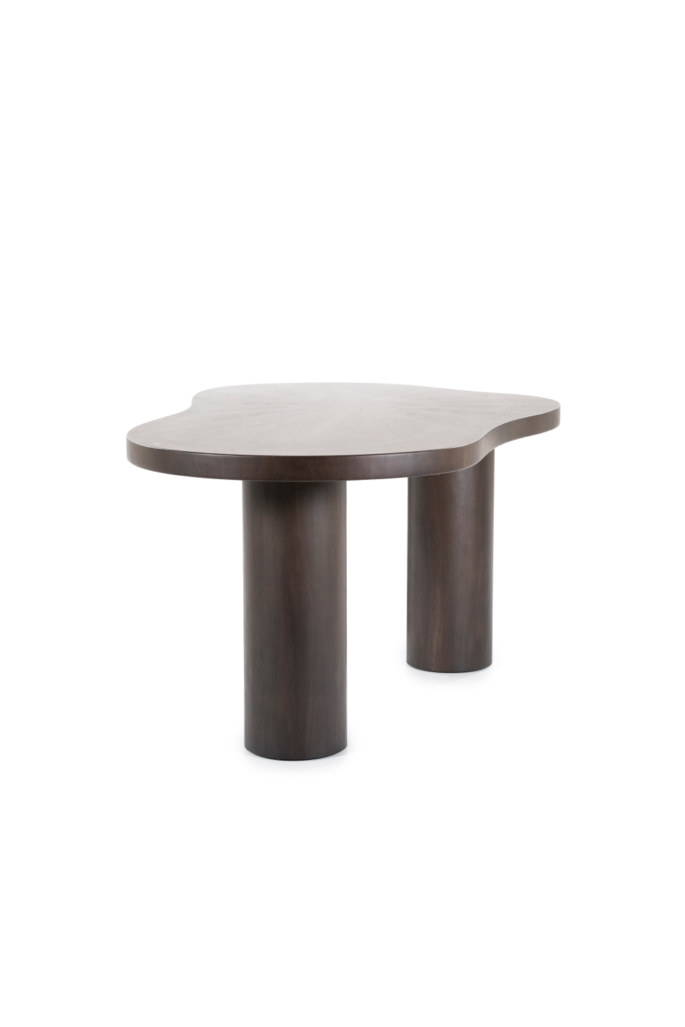Table de salle à manger en noyer de forme organique