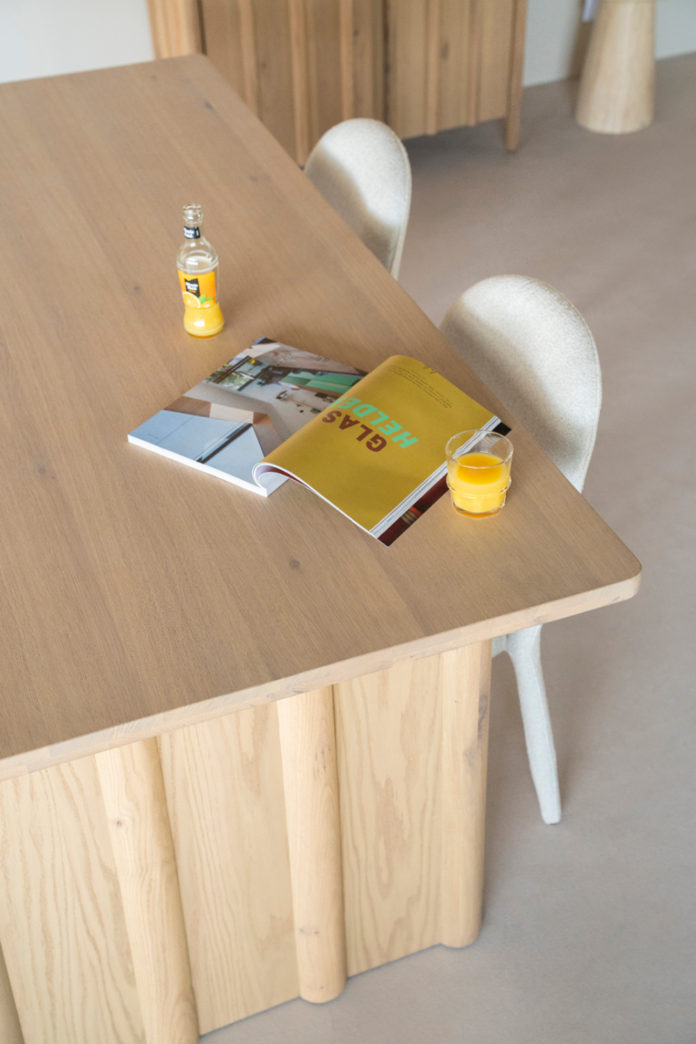 Table à manger rectangulaire en chêne S