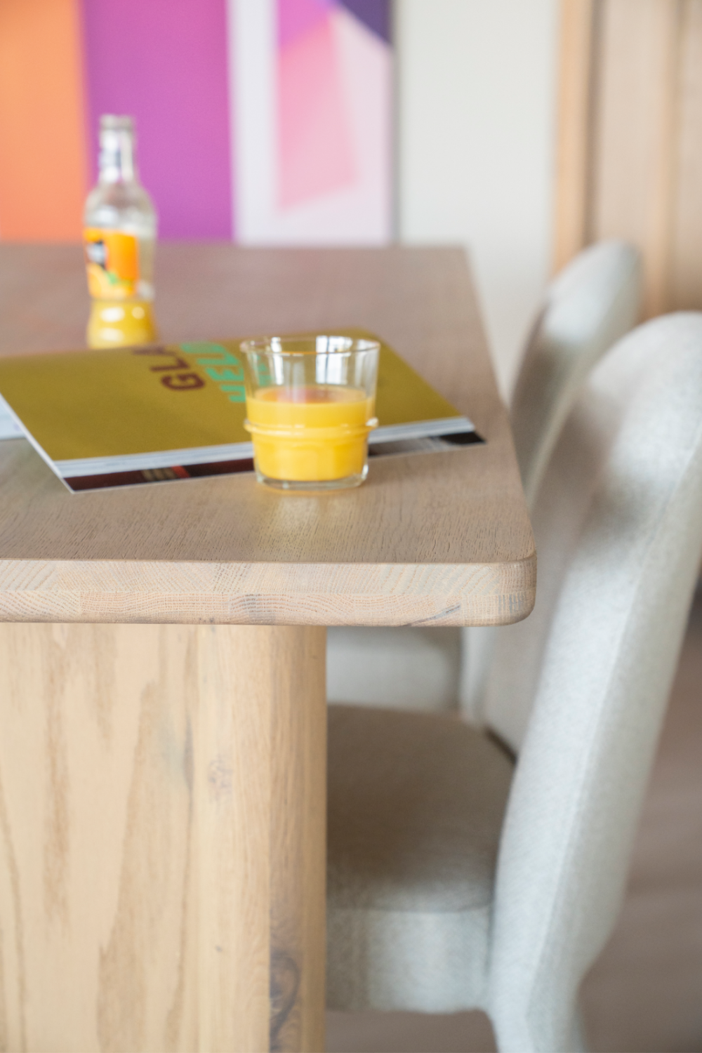 Table à manger rectangulaire en chêne S