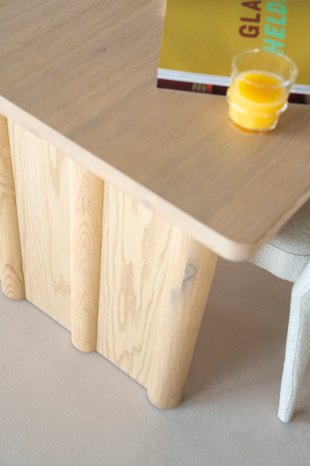 Table à manger rectangulaire en chêne M