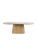 Table à manger ovale en bois