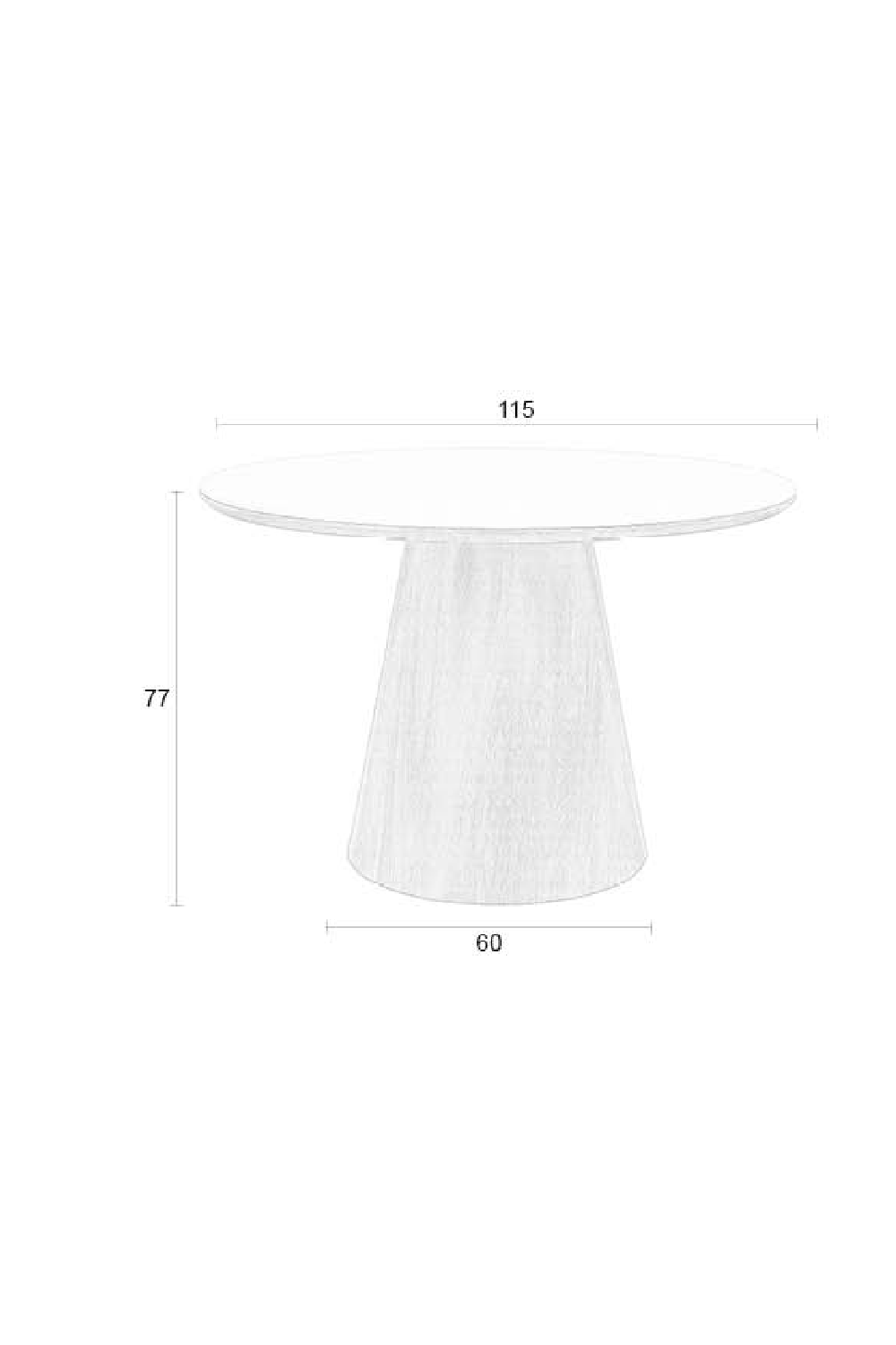Table à manger ronde en bois