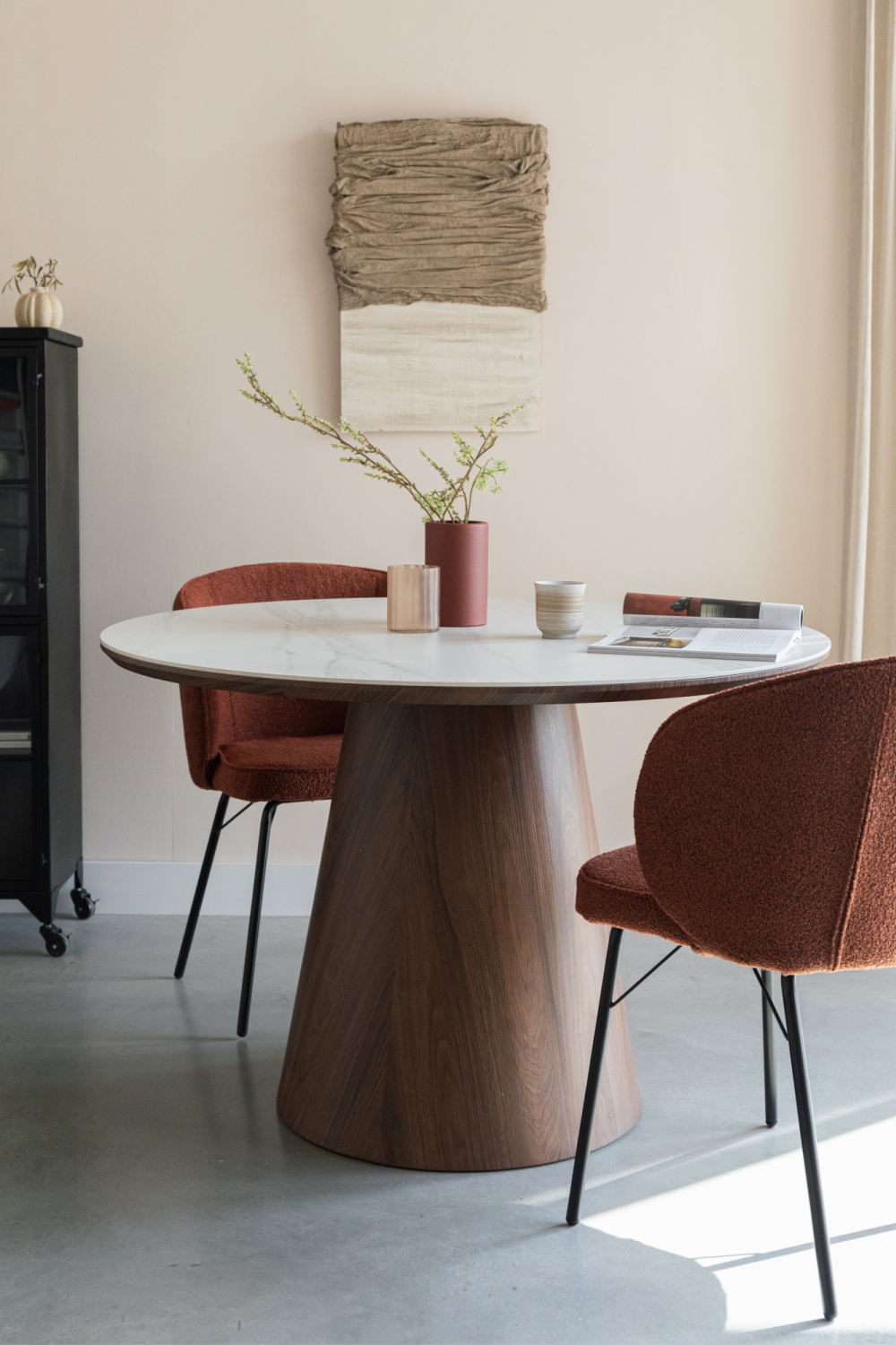 Table à manger ronde en bois