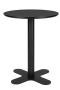 Table de bistro ronde noire