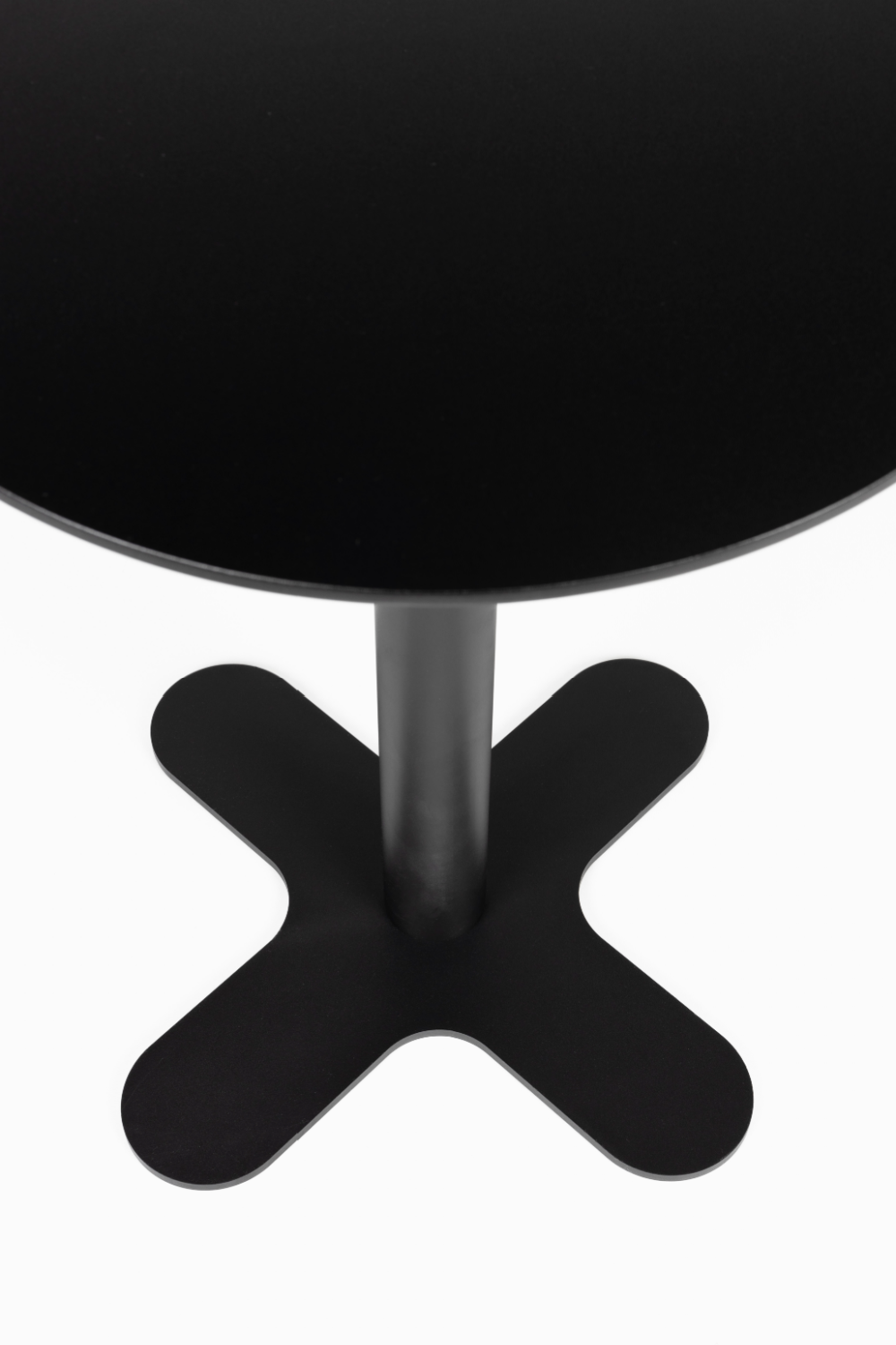Table de bistro ronde noire