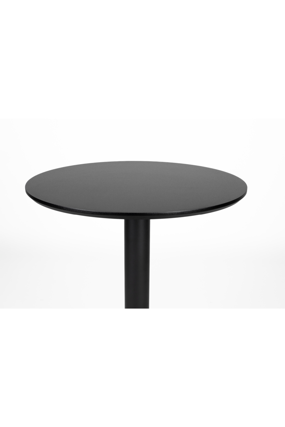 Table de bistro ronde noire