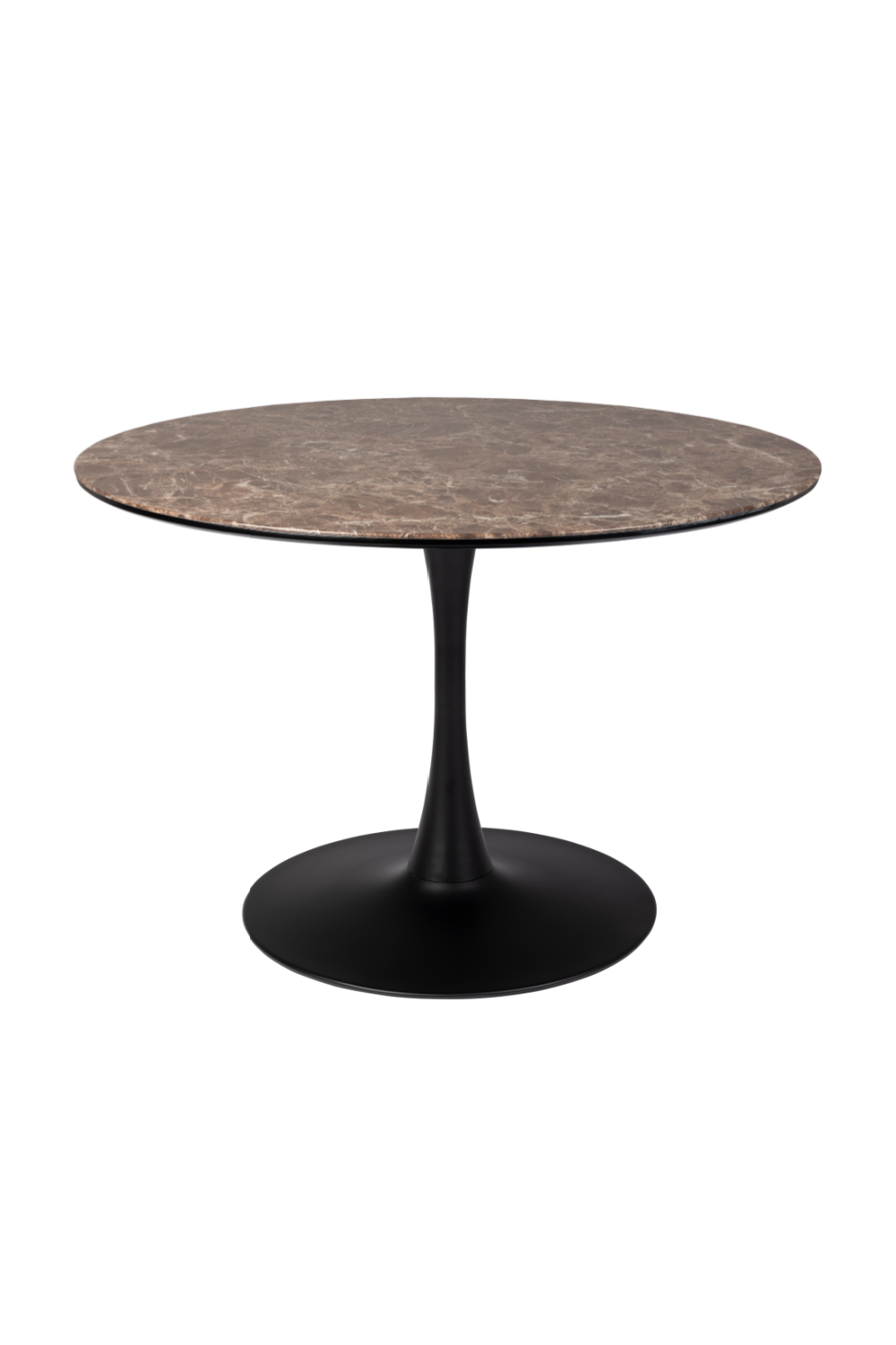 Table à manger sur pied marron