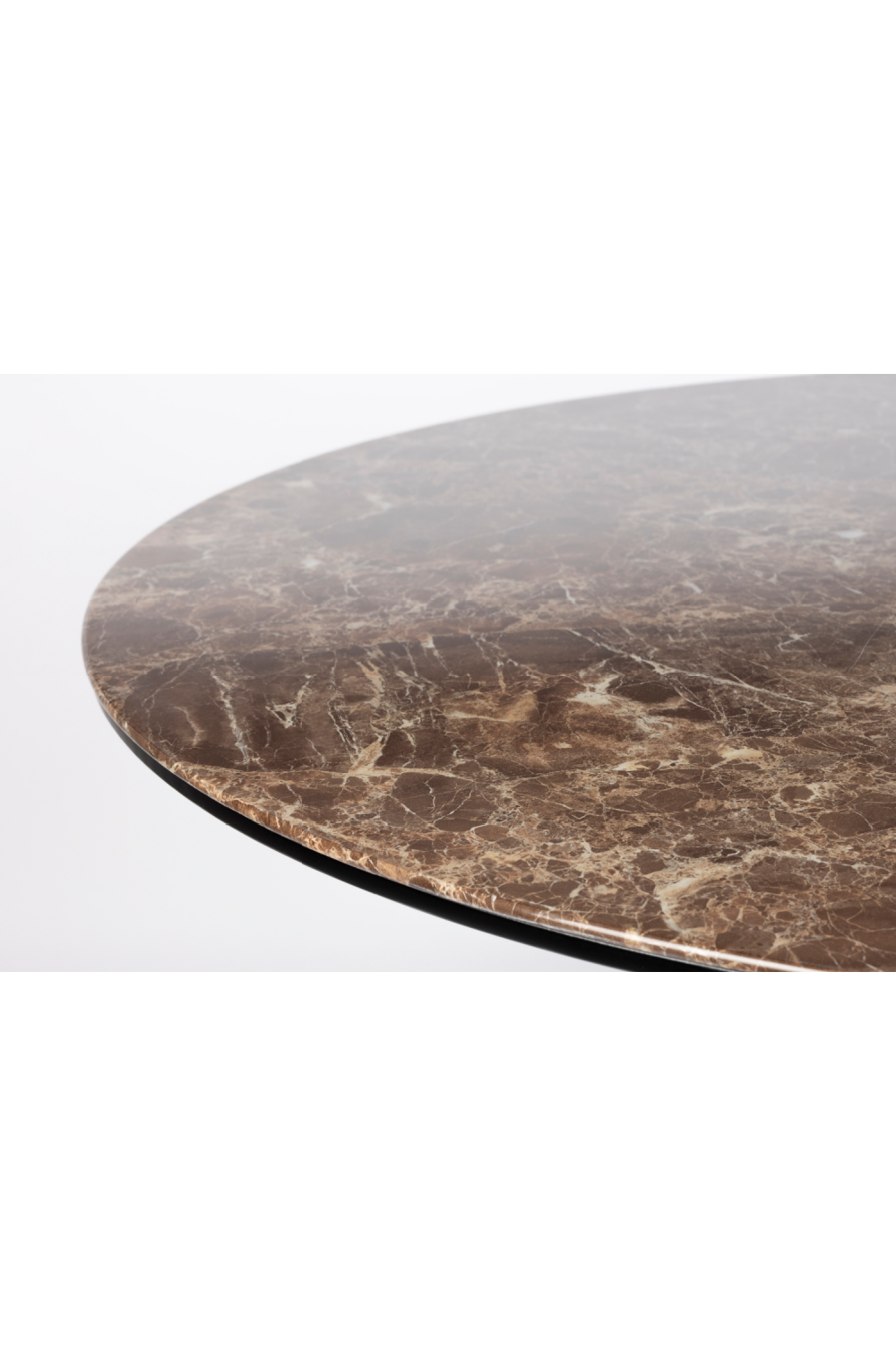 Table à manger sur pied marron
