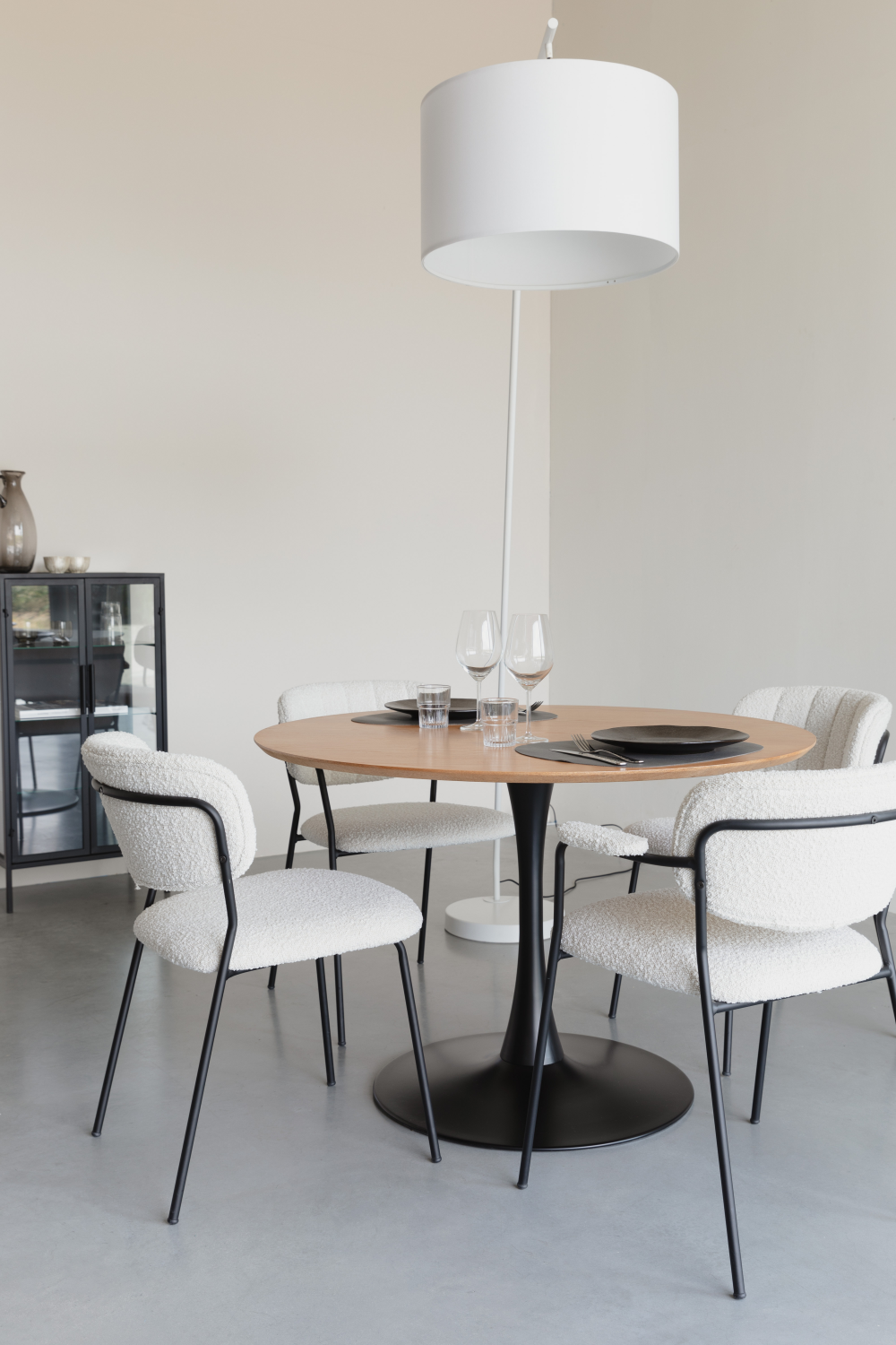 Table basse piédestal ronde