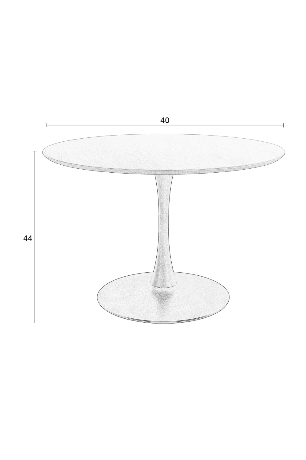 Table basse piédestal ronde