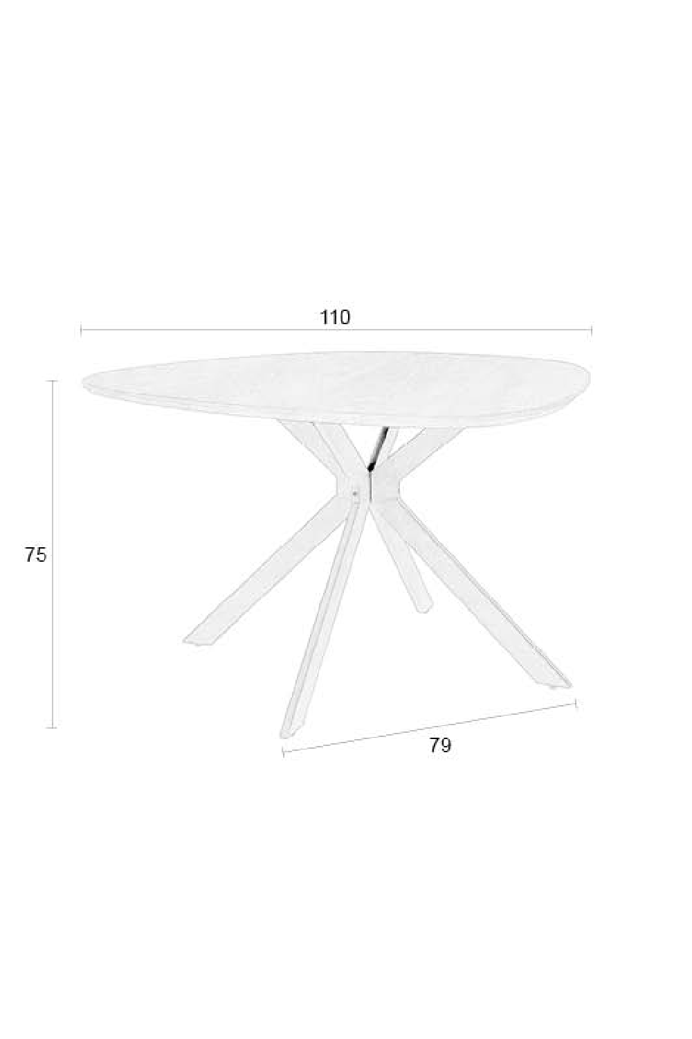 Table à manger moderne marron