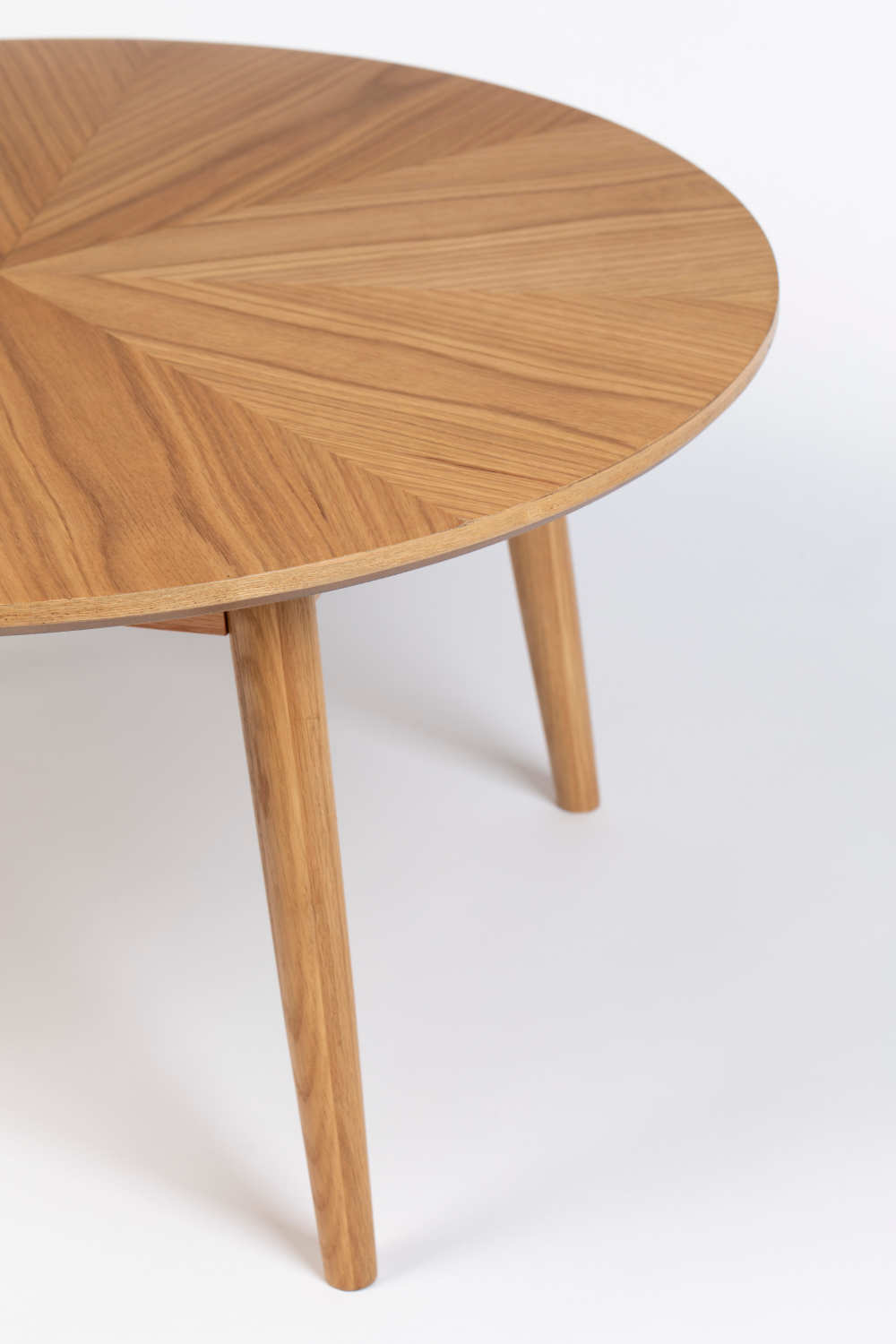 Table basse ronde en chêne