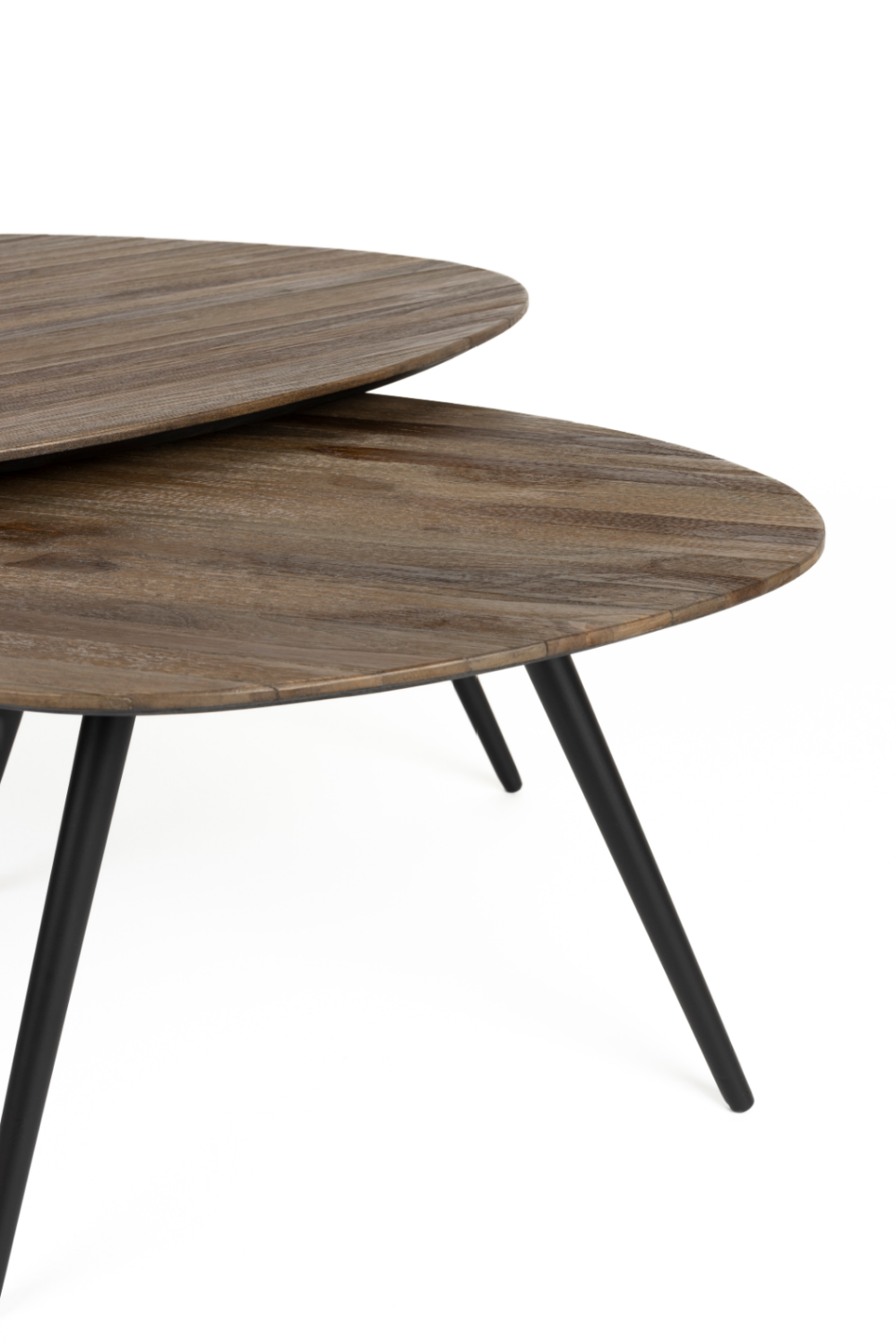Tables basses gigognes en teck (2)
