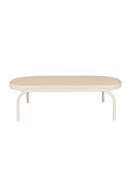 Table basse en aluminium beige