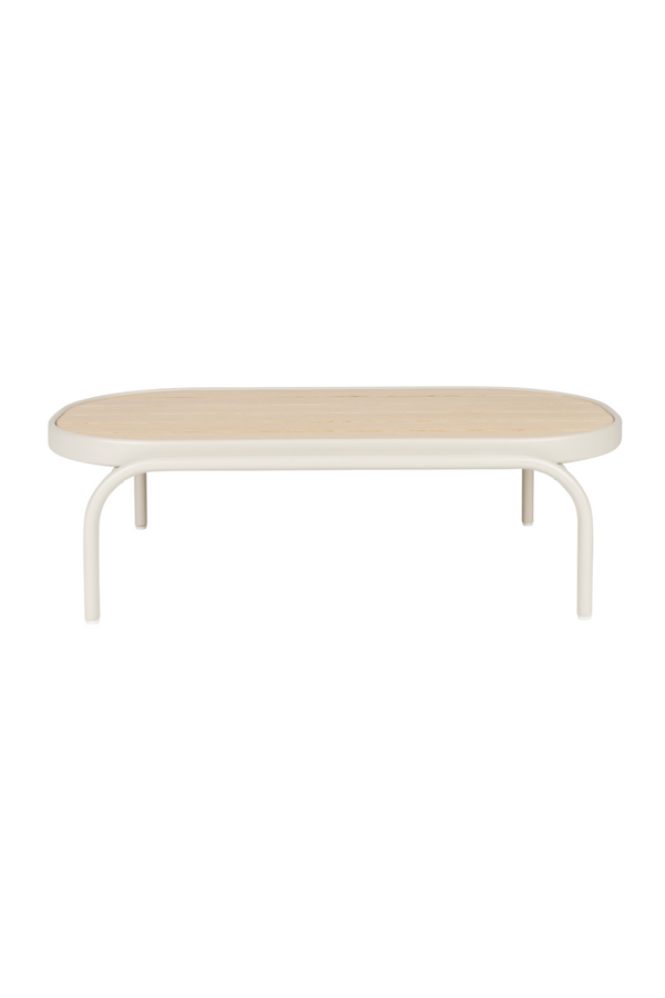 Table basse en aluminium beige