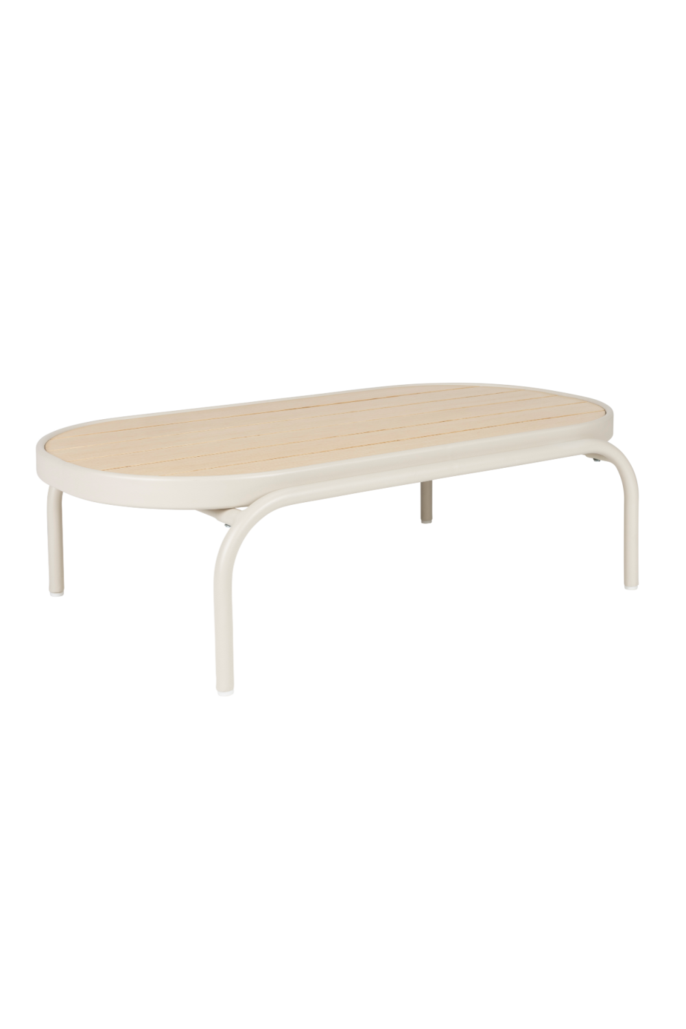 Table basse en aluminium beige