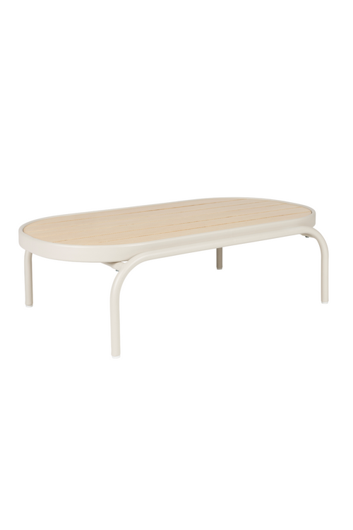 Table basse en aluminium beige