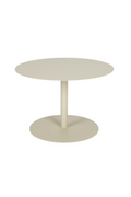 Table basse d'extérieur ronde à pied central