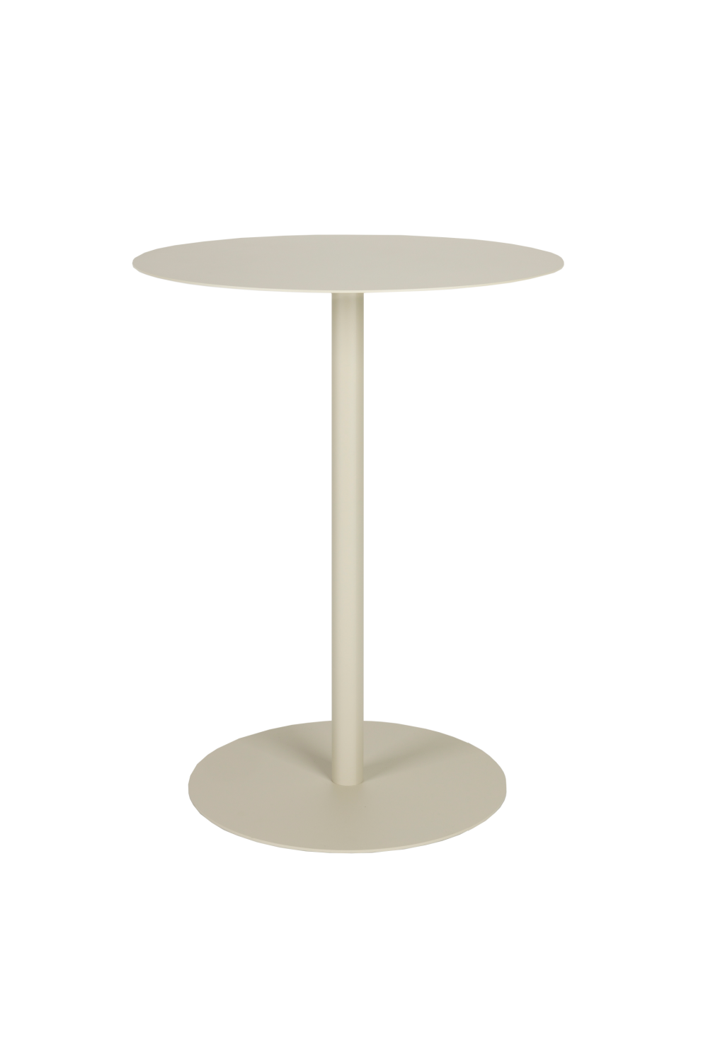 Table de bistrot ronde d'extérieur à pied central