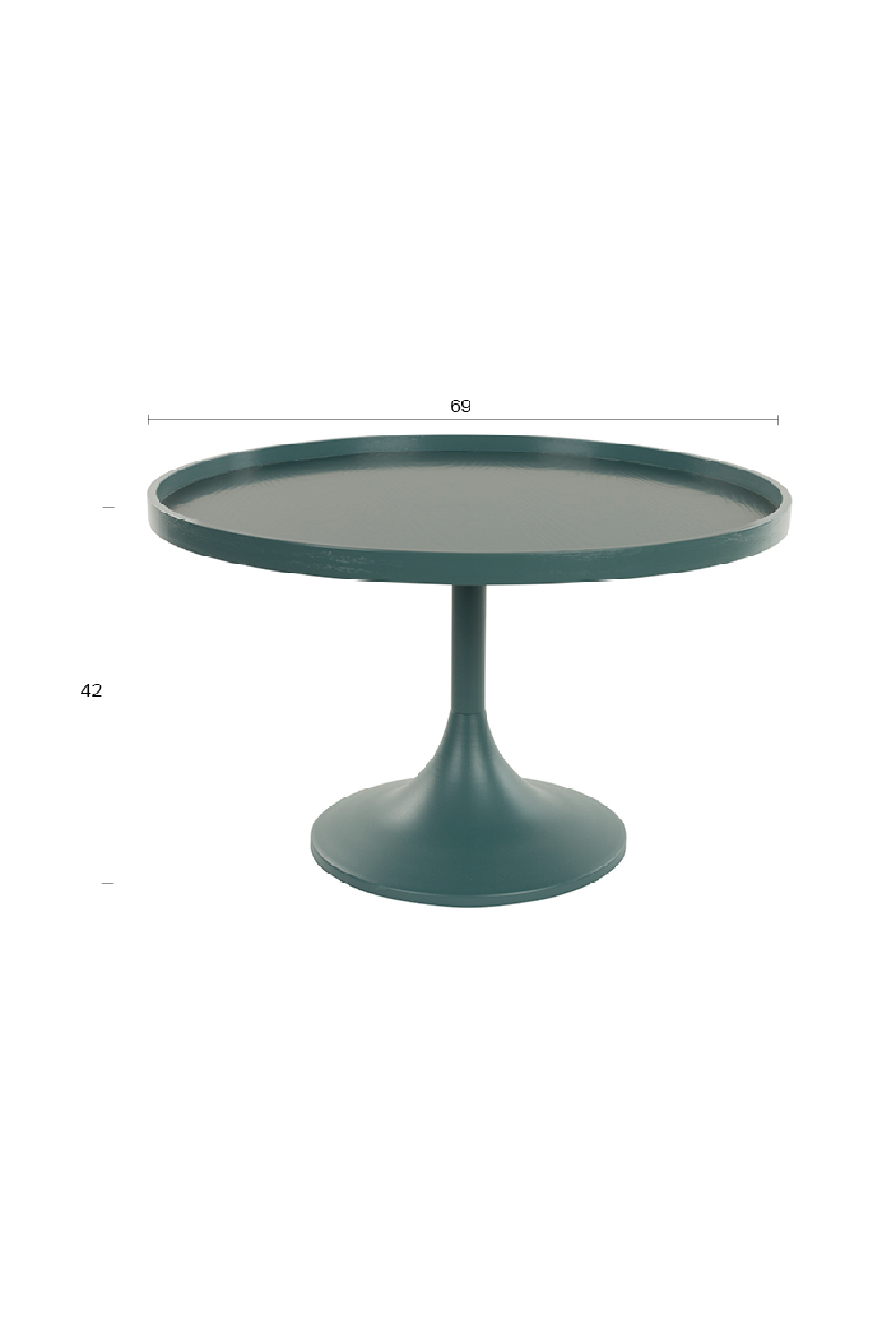 Table basse piédestal ronde