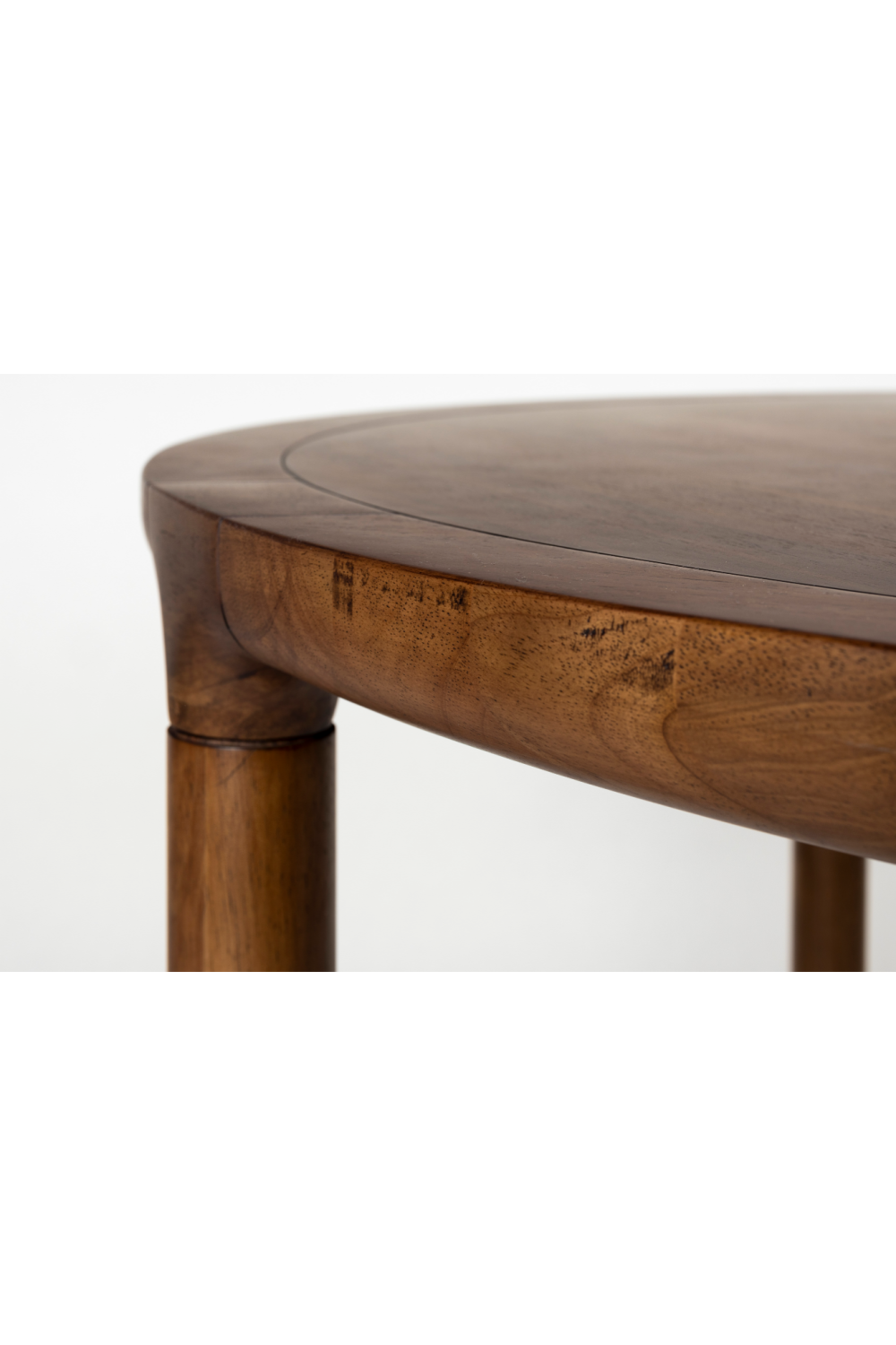 Table à manger ronde en noyer