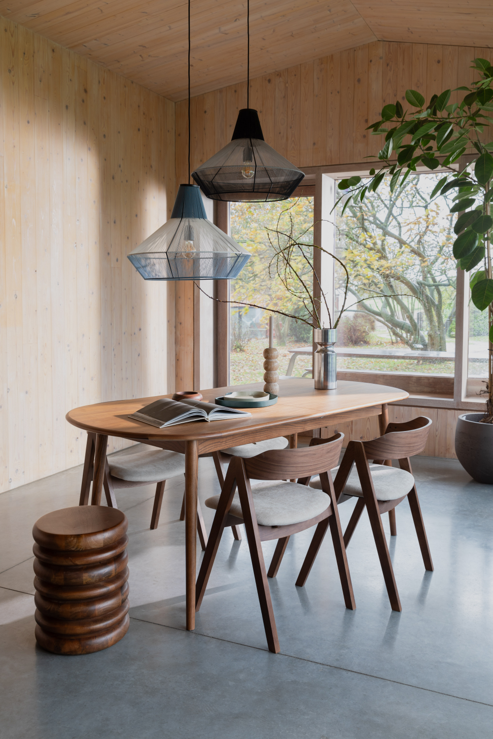 Table à manger extensible en bois