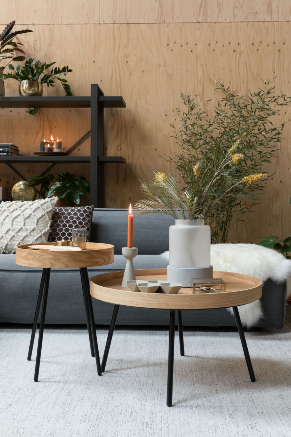 Table basse avec plateau amovible