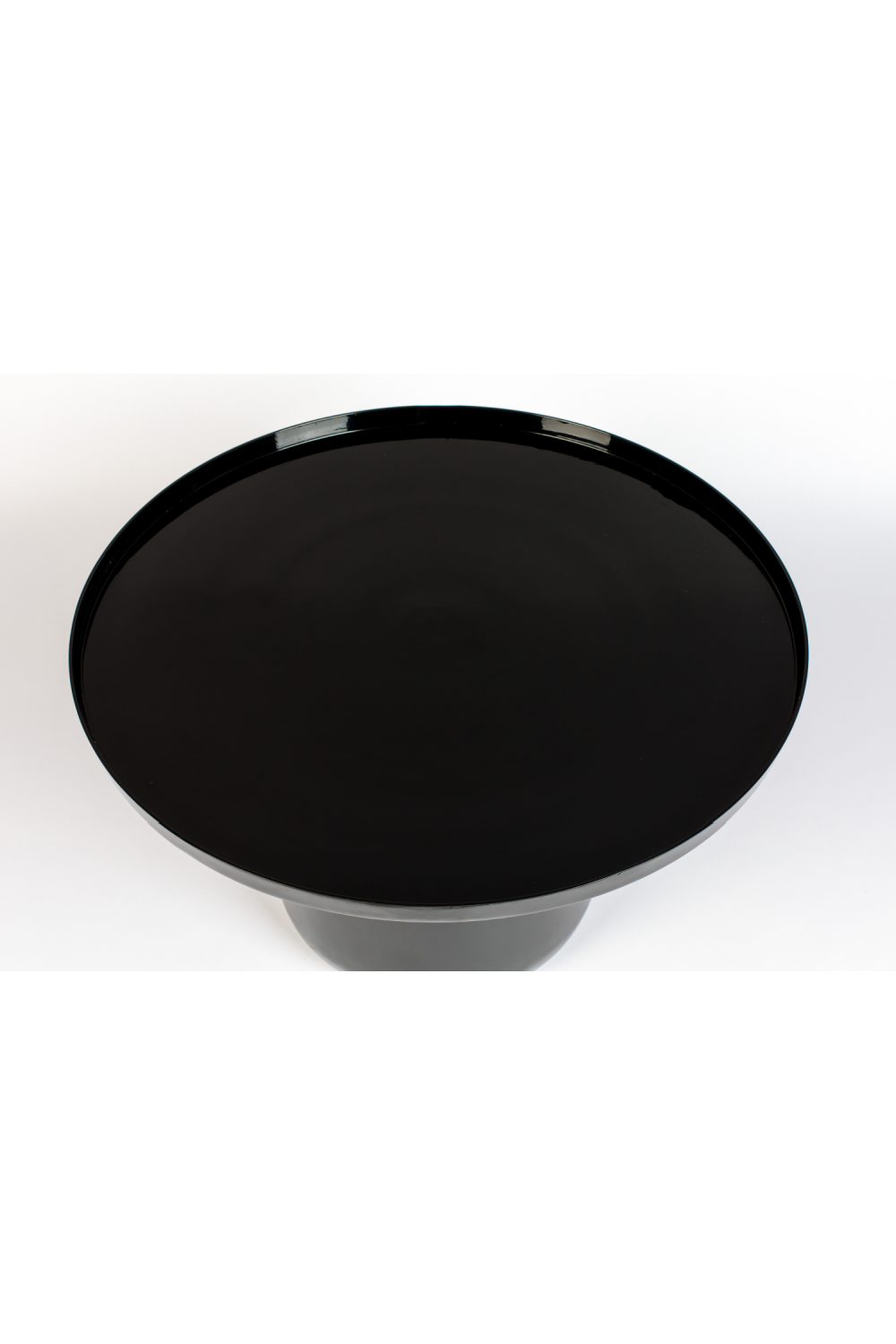 Table basse ronde noire