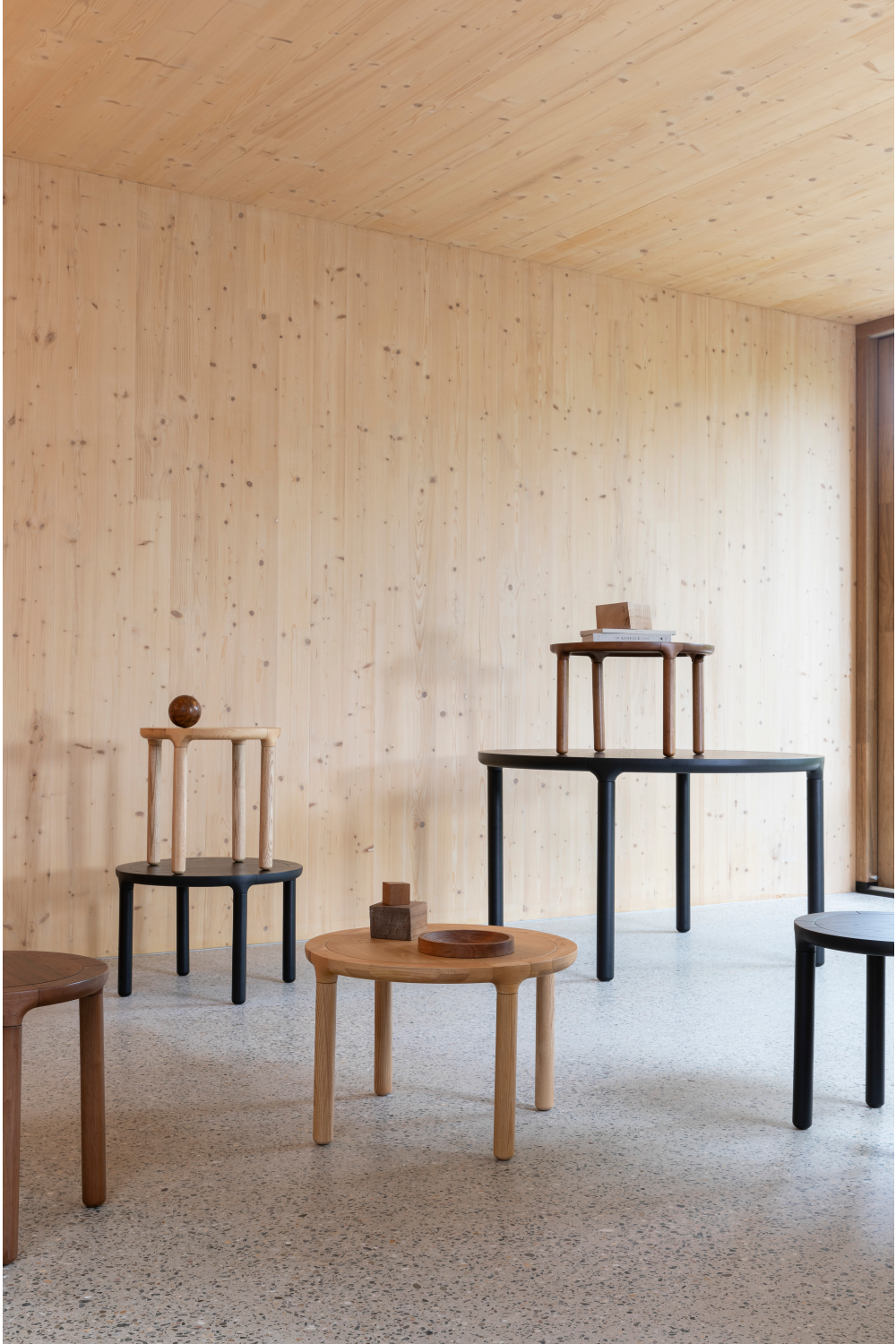 Table basse ronde en bois