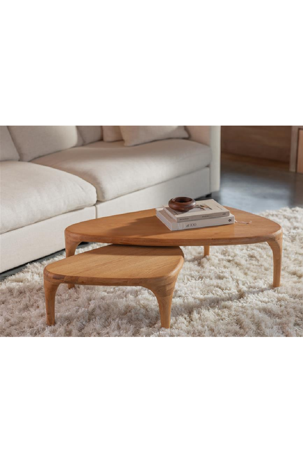 Tables basses gigognes en bois massif (2)