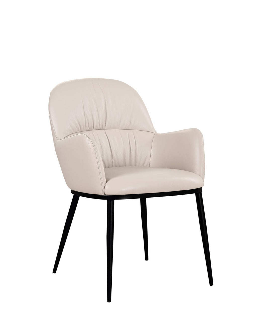 Fauteuil en cuir coloris Blé 805