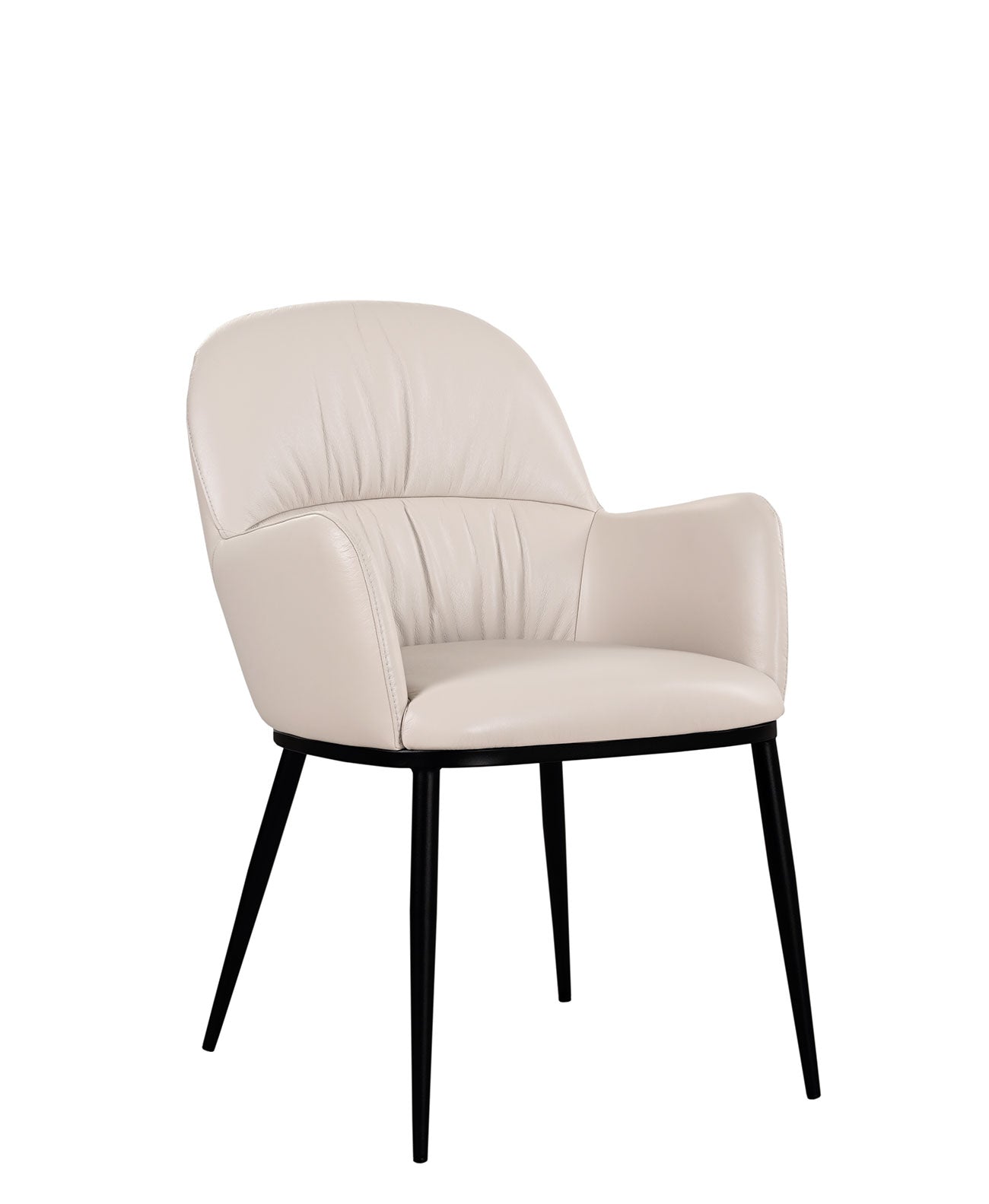 Fauteuil en cuir coloris Blé 805
